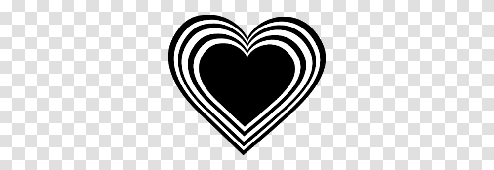 Clip Art Black And White Heart, Rug, Label, Stencil Transparent Png