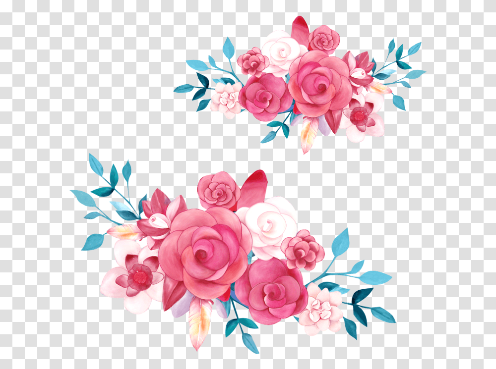 Clip Art Blue And Pink Flowers, Floral Design, Pattern, Plant Transparent Png