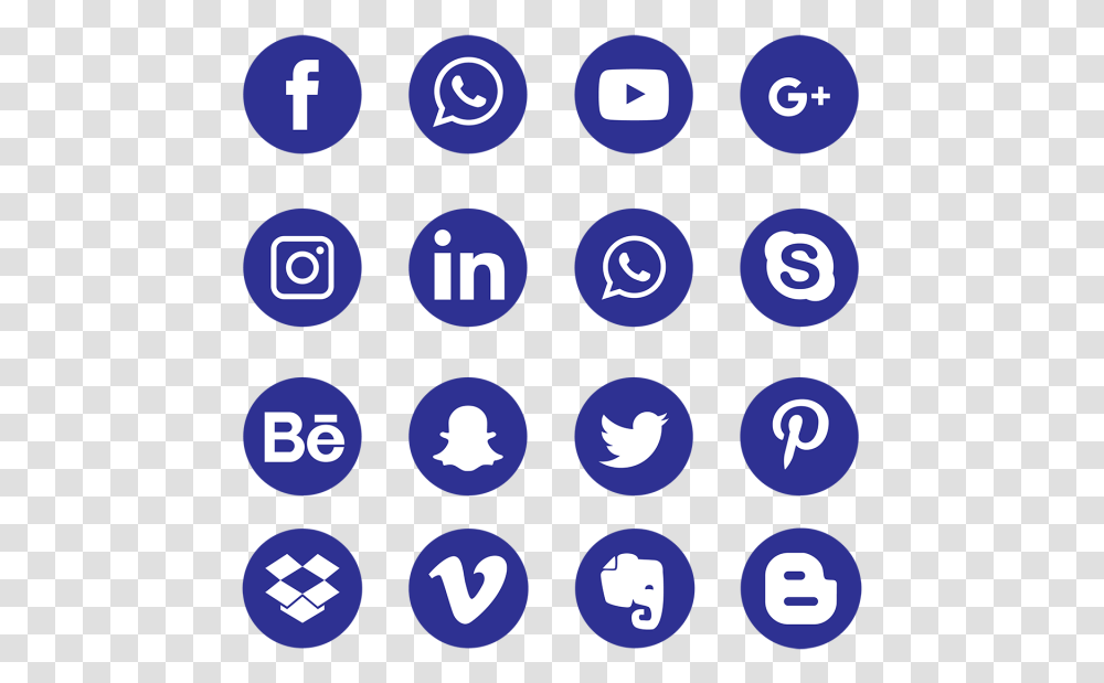 Clip Art Blue Social Media Icons Vector Social Media Icons, Number, Alphabet Transparent Png