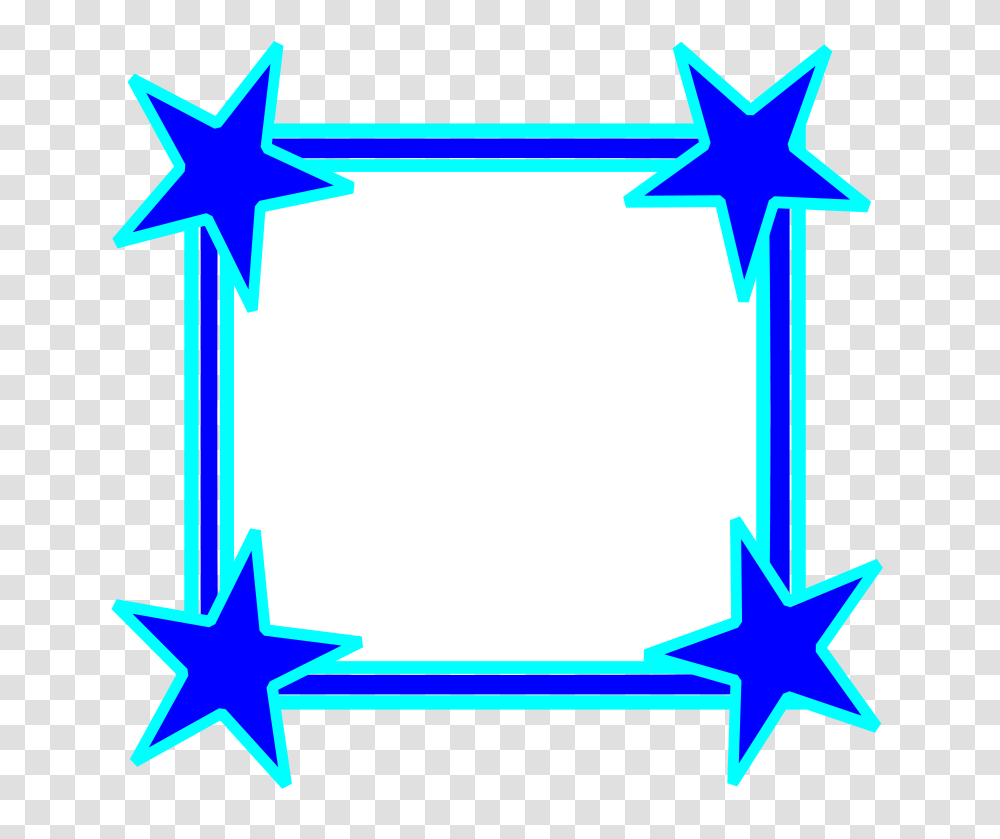 Clip Art Borders And Corners Blue Corner Border Clip Art Blue, Star Symbol Transparent Png