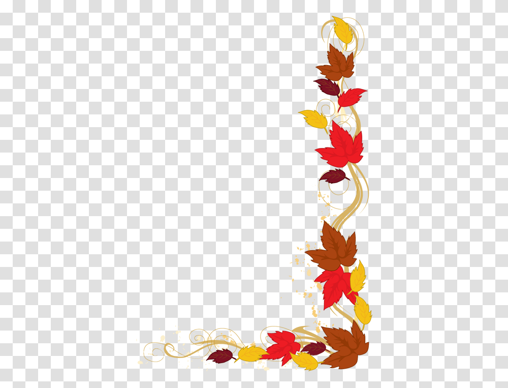 Clip Art Borders Autumn Leaves, Floral Design, Pattern, Plant Transparent Png