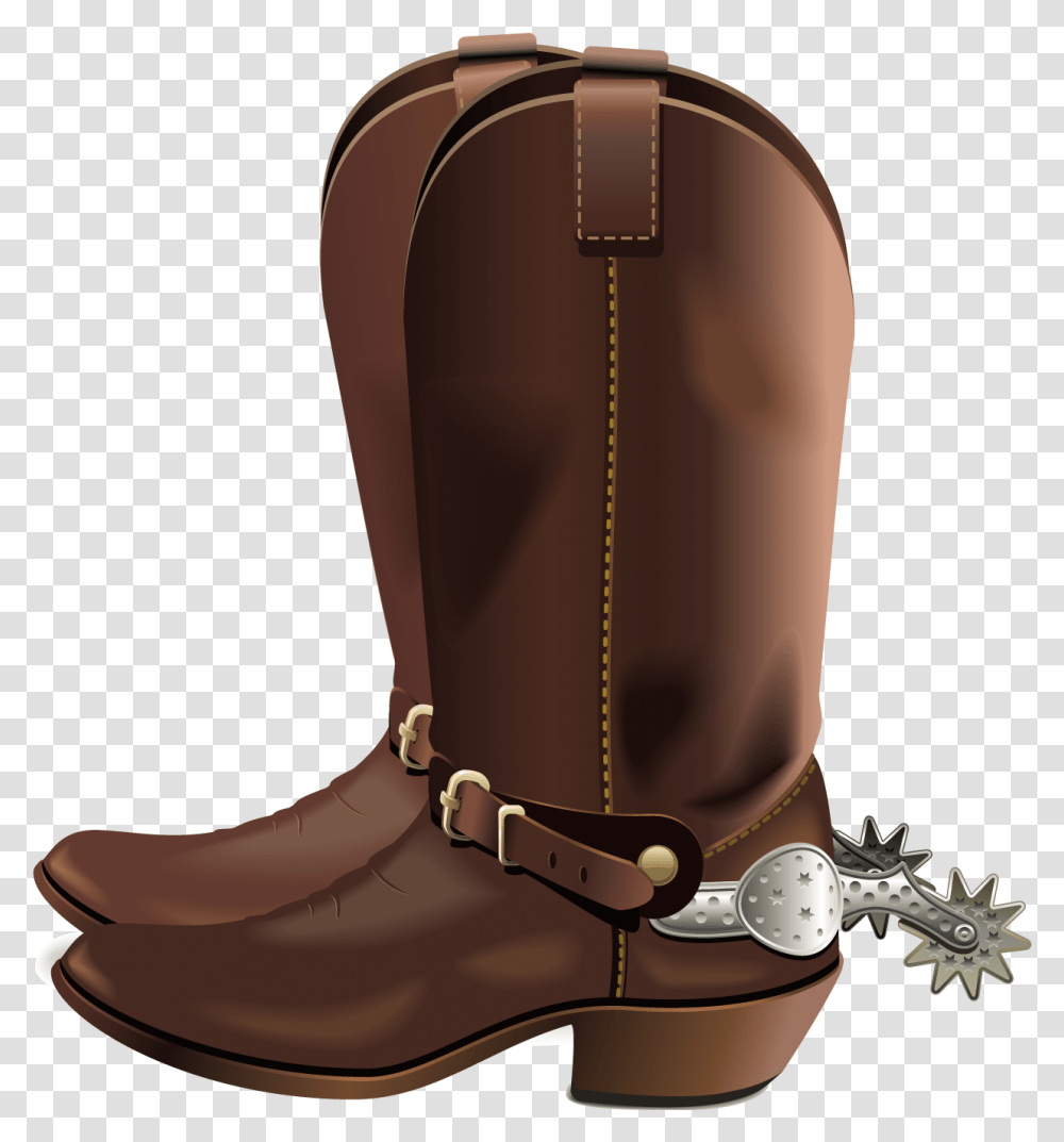 Clip Art Bota Brown Cowboy Boots Clipart Free, Apparel, Footwear, Riding Boot Transparent Png
