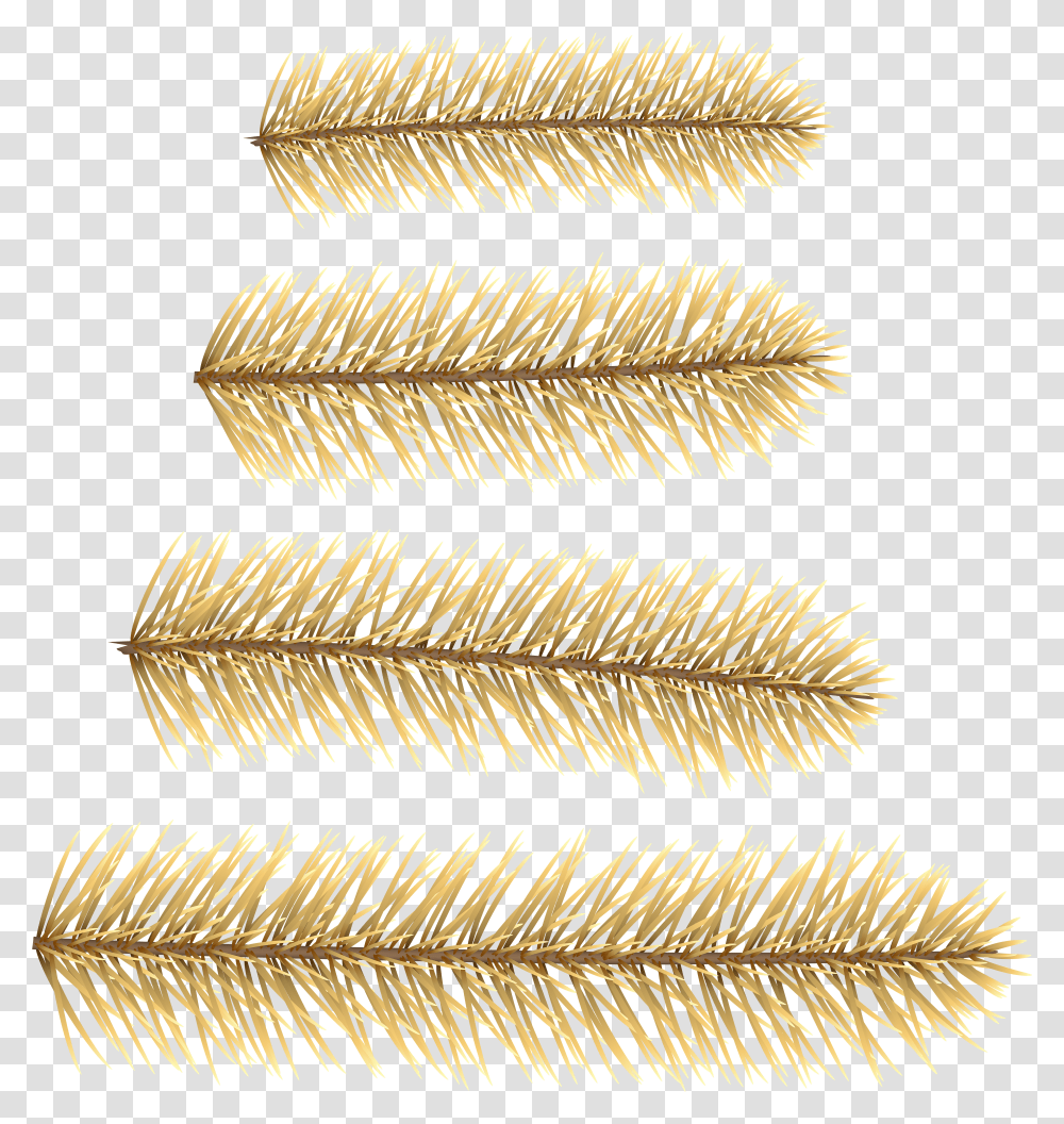 Clip Art Branches For Decoration Gold Line Christmas Transparent Png