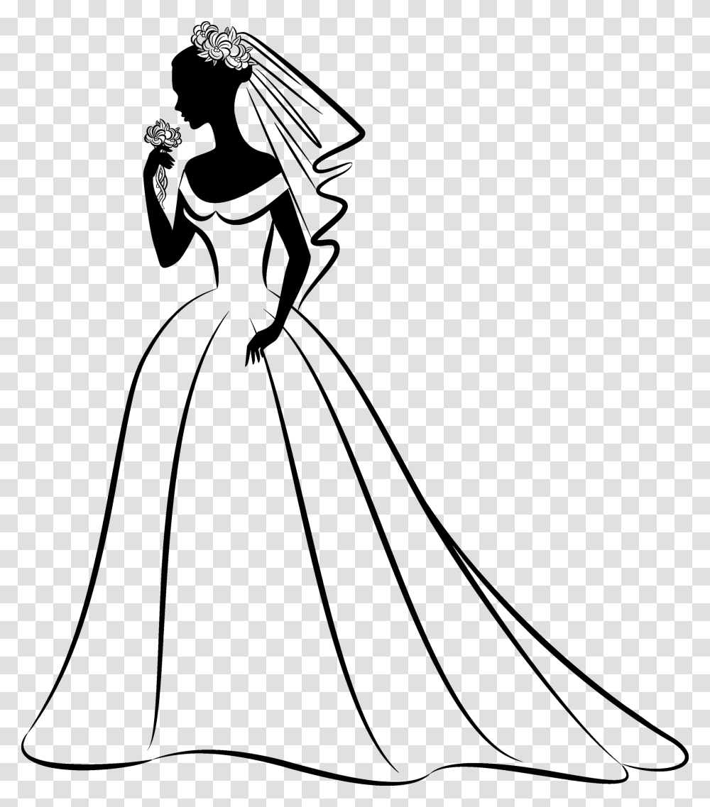 Clip Art Bridal Silhouette Clip Art, Gray, World Of Warcraft Transparent Png