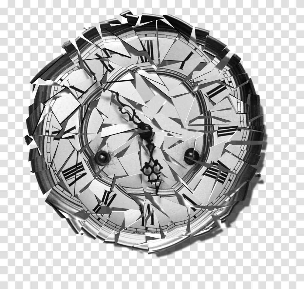 Clip Art Broken Clock Google Tattoos Broken Clock, Diamond, Gemstone, Jewelry, Accessories Transparent Png
