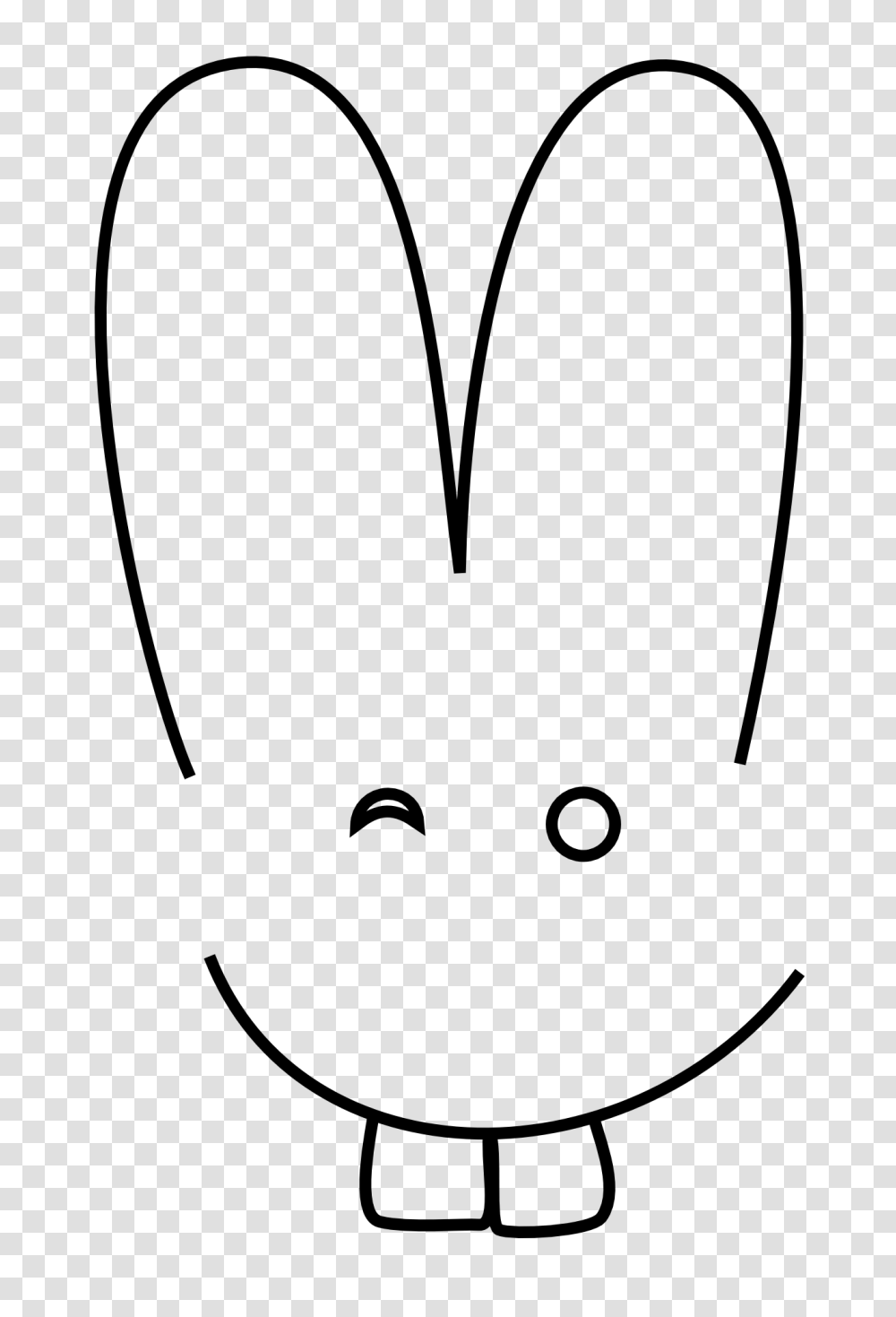 Clip Art Bunny, Stencil, Animal, Mammal Transparent Png