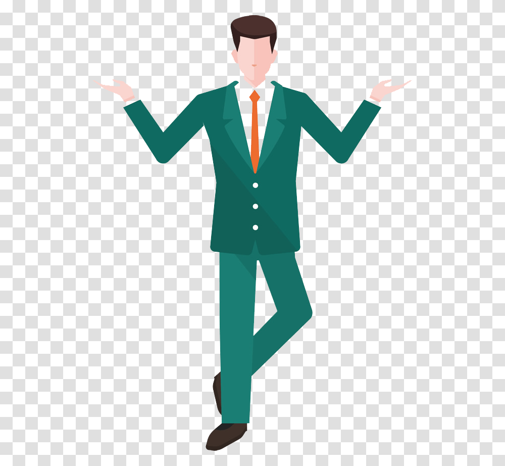 Clip Art Business Man Walking Flat Background Man Icon, Sleeve, Long Sleeve, Person Transparent Png