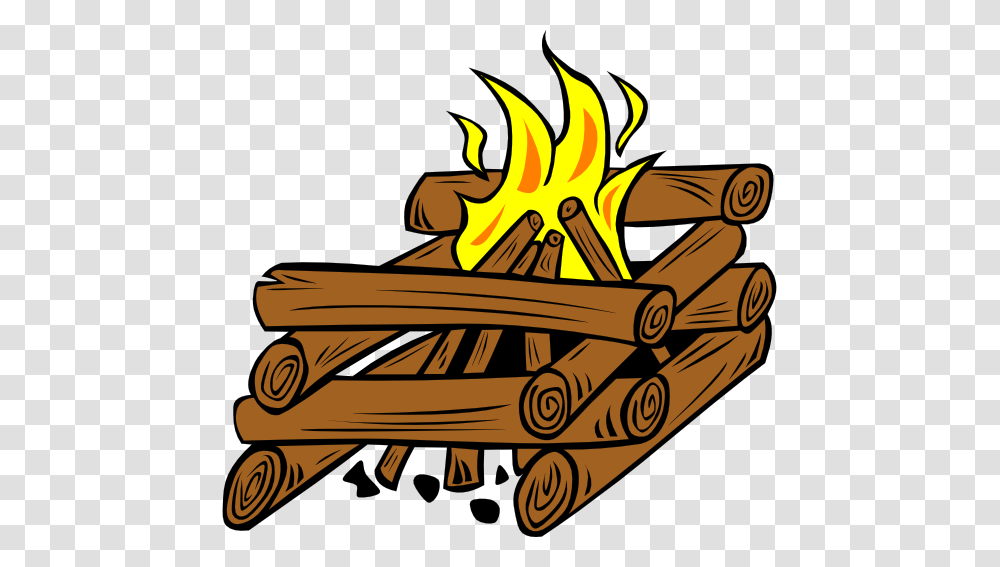 Clip Art Camping, Fire, Flame, Bonfire, Bulldozer Transparent Png