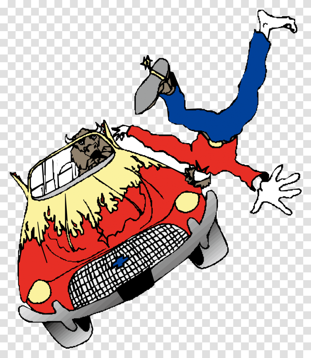 Clip Art Car Accident Cartoon Traffic Collision, Person, Adventure, Leisure Activities, People Transparent Png