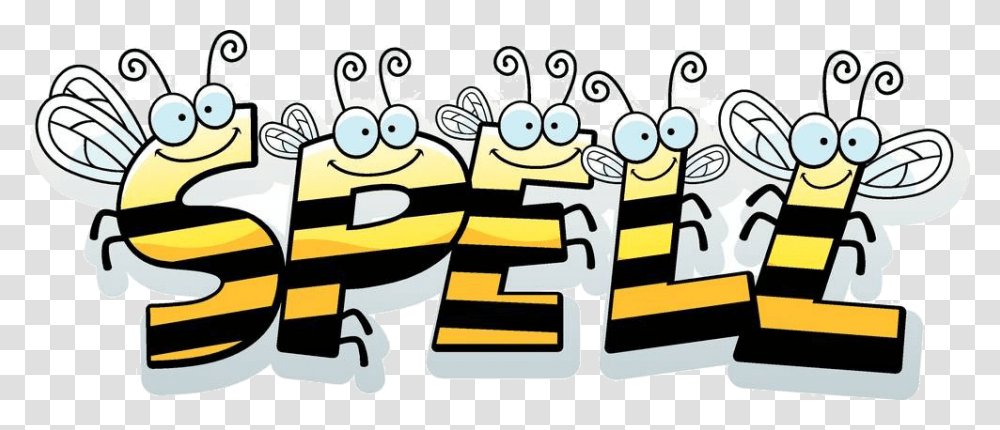 Clip Art Cartoon Bees Spelling Bee Clip Art, Doodle, Drawing Transparent Png