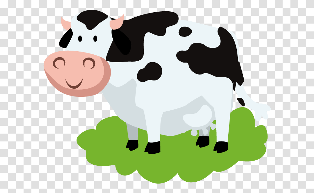 Clip Art Cartoon Cows Eating Grass Cartoon Background Cow, Cattle, Mammal, Animal, Dairy Cow Transparent Png