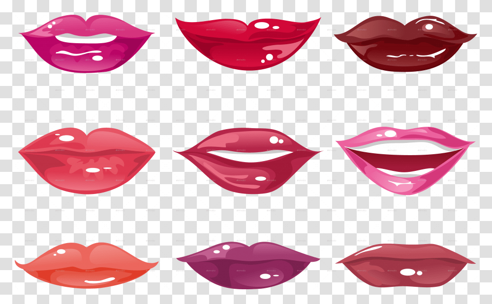 Clip Art Cartoon Female Lips Cartoon Girl Mouth, Pattern, Teeth, Maroon, Tongue Transparent Png