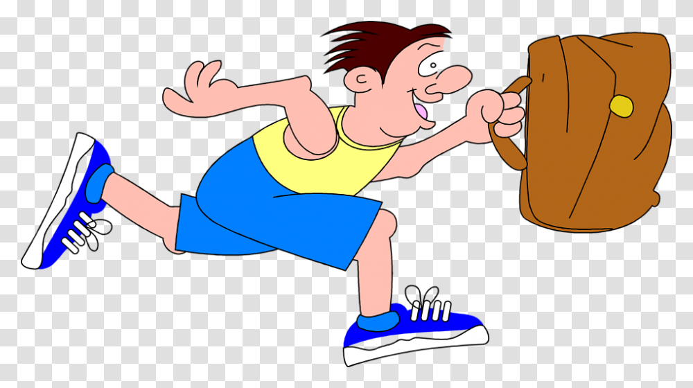 Clip Art Cartoon Jogging Running Cartoon Guy, Person, Sport, Working Out, Fitness Transparent Png