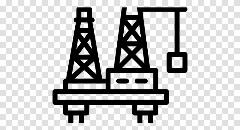 Clip Art Cartoon Oil Rig Oil And Gas Plant Icon, Gray, World Of Warcraft Transparent Png