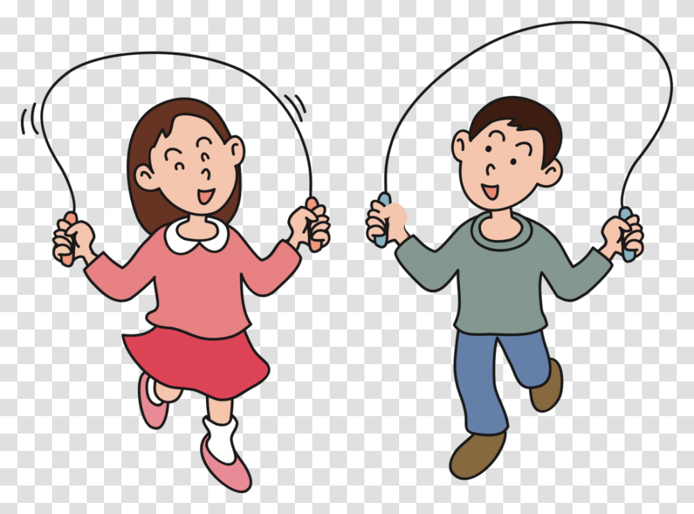 Clip Art Cartoon People Clipart Jumping Skipping Clipart, Person, Performer, Hand, Girl Transparent Png
