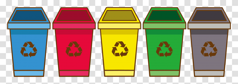 Clip Art Cartoon Recycle Bins, Tin, Can, Trash Can Transparent Png