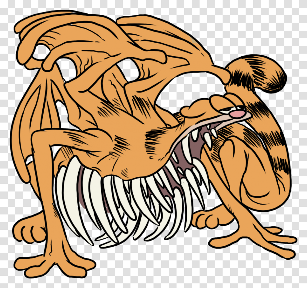 Clip Art Cartoon Tail Garfield Dark Souls, Tiger, Wildlife, Mammal, Animal Transparent Png