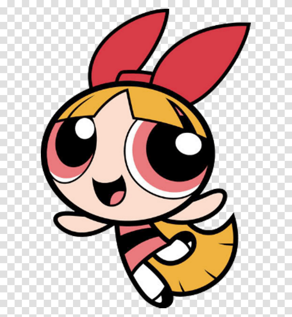 Clip Art Cartoons Characters Pictures Blossom Powerpuff Girls, Label, Sticker Transparent Png