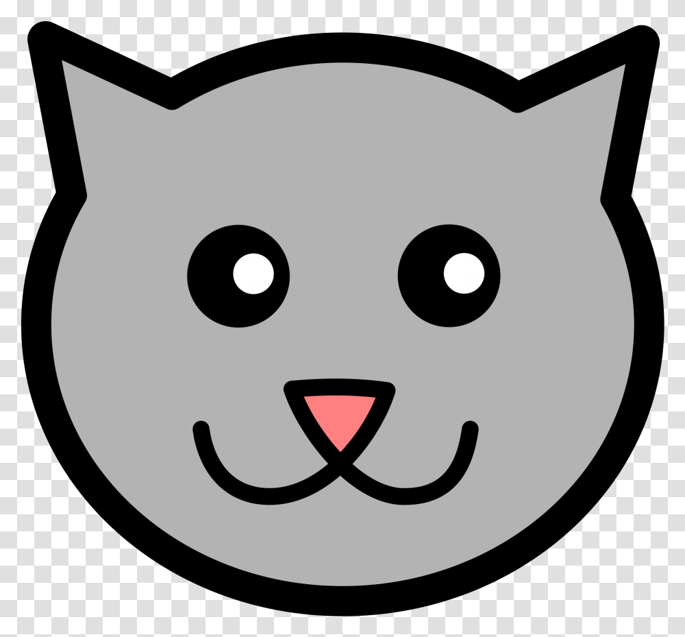 Clip Art Cat Face, Label, Stencil, Sticker Transparent Png