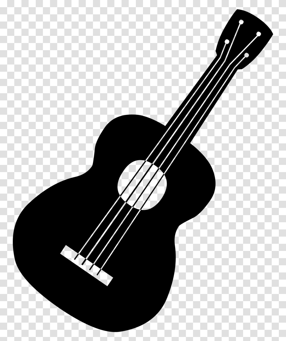 Clip Art Cavaquinho Vetor Black Guitar Clip Art, Gray, World Of Warcraft Transparent Png