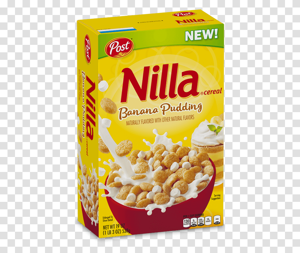 Clip Art Cereal With Banana Nilla Banana Pudding Cereal, Food, Snack, Plant, Ice Cream Transparent Png