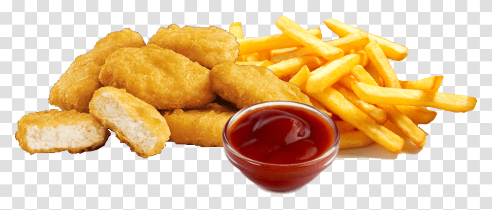 Clip Art Chicken Nuggets In French Chicken Nuggets Mit Pommes, Food, Ketchup, Fries, Fried Chicken Transparent Png