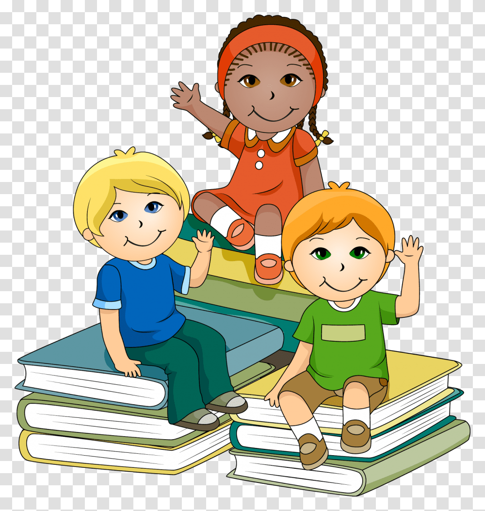 Clip Art Children Reading Clip Art Transparent Png