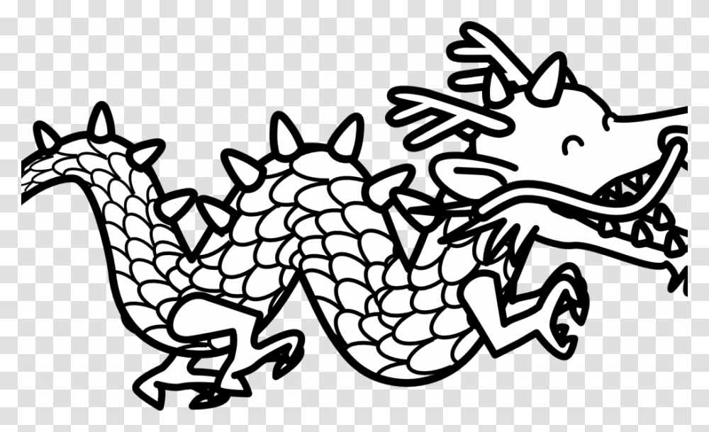 Clip Art Chinese Dragon, Stencil, Food, Reptile, Animal Transparent Png