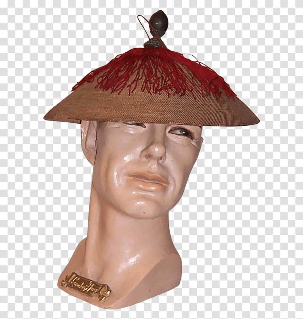 Clip Art Chinese Hat Bust, Apparel, Person, Human Transparent Png