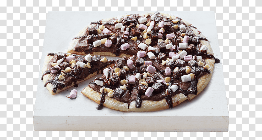 Clip Art Chocoholic Dessert Domino S Dominos Dessert Pizza, Chocolate, Food, Waffle, Sweets Transparent Png