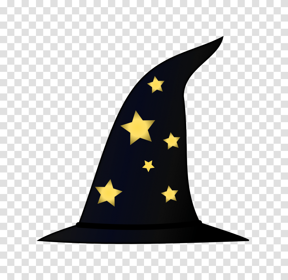 Clip Art Chpeau De Sorcier Wizard Hat Halloween, Apparel, Party Hat, Silhouette Transparent Png