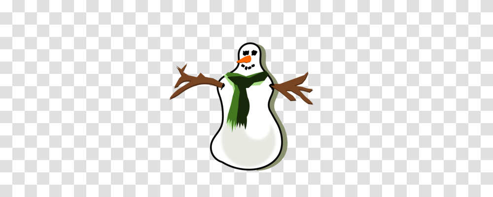 Clip Art Christmas Snowman Winter Download, Animal, Outdoors, Nature, Bird Transparent Png