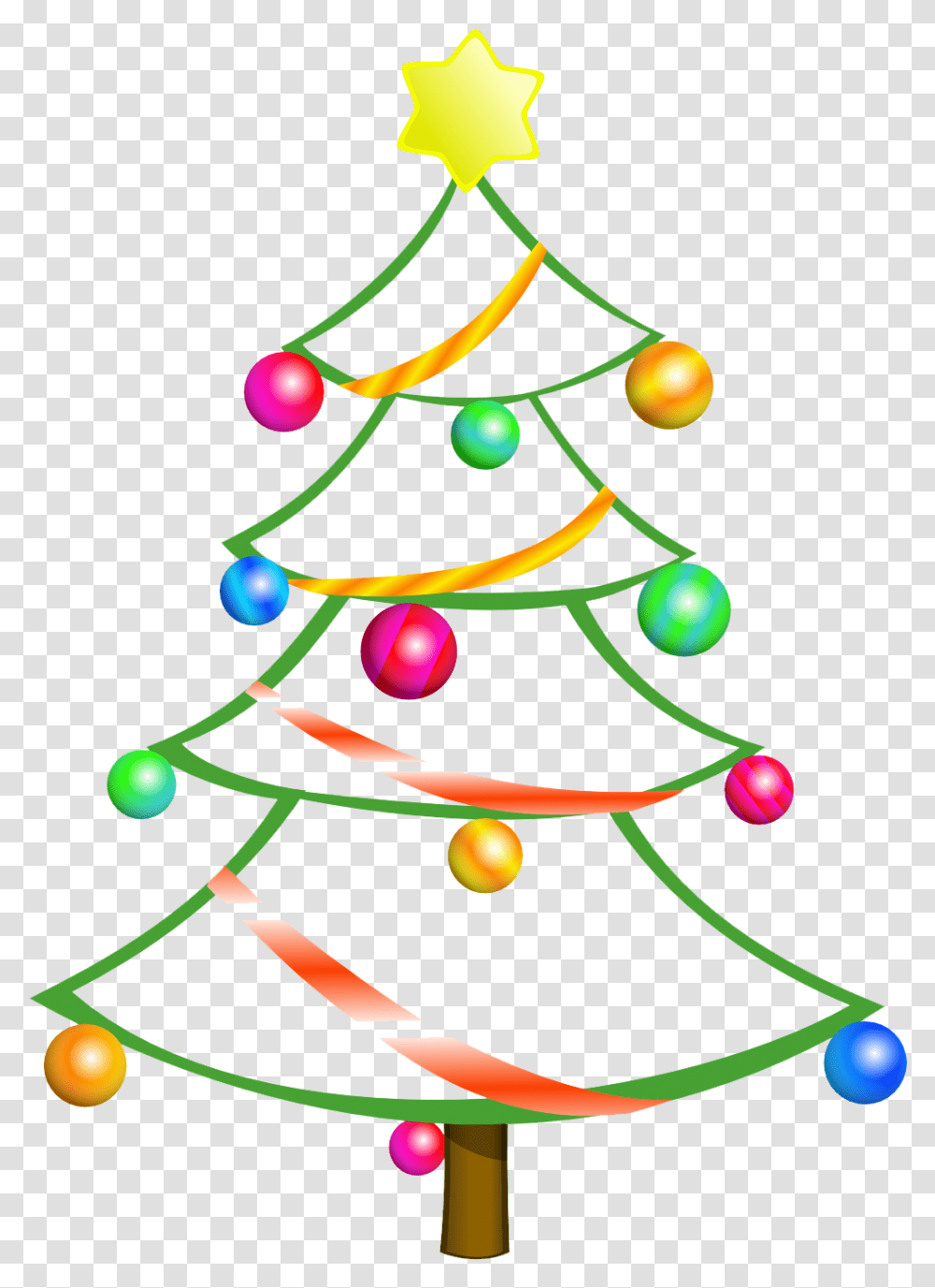 Clip Art Christmas Tree Outline Public Domain Christmas Clip Art Free, Plant, Ornament Transparent Png