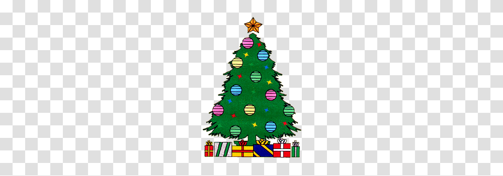 Clip Art Christmas Tree With Presents, Plant, Ornament Transparent Png