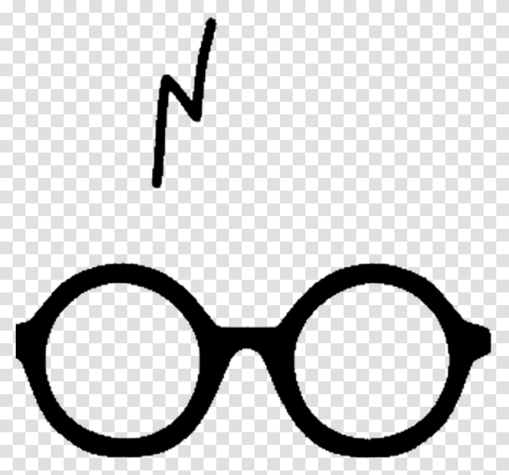 Clip Art Cicatriz Do Harry Potter Thick Rimmed Round Glasses, Accessories, Accessory, Goggles, Sunglasses Transparent Png