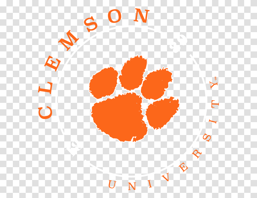 Clip Art Clemson Tiger Paw, Label, Logo Transparent Png