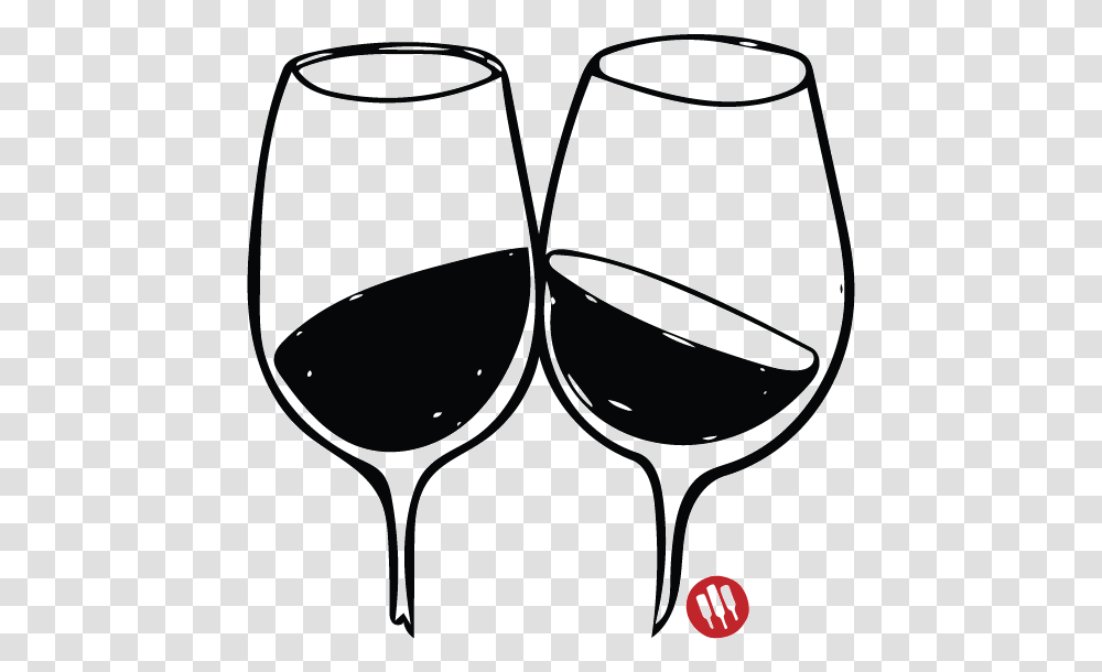 Clip Art Clinking Glasses Image Wine Glass Black And White, Alcohol, Beverage, Drink, Goblet Transparent Png