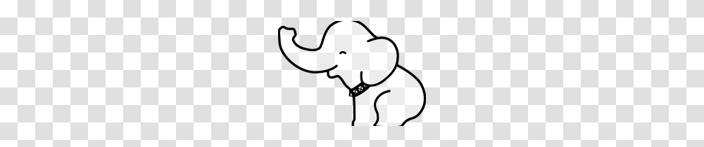 Clip Art Clip Art Baby Elephant, Silhouette, Stencil, Kneeling, Crowd Transparent Png