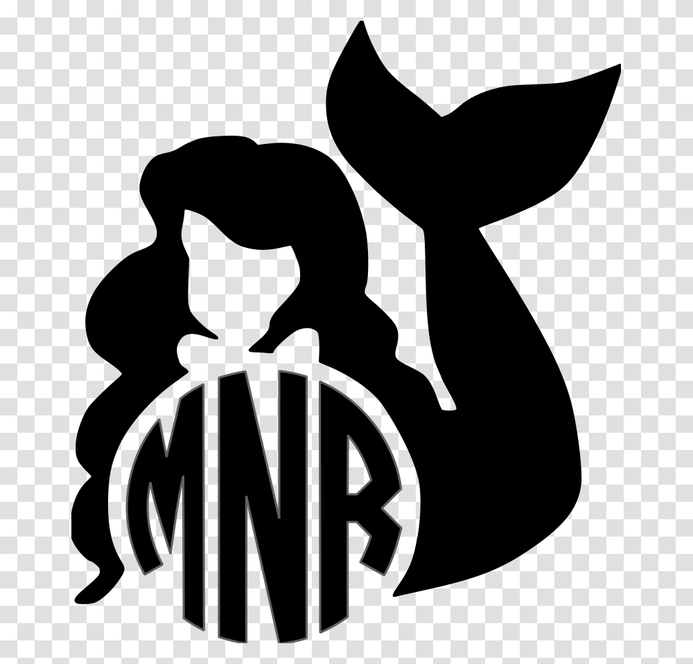 Clip Art Clip Monogram Huge Mermaid Monogram, Logo, Trademark Transparent Png