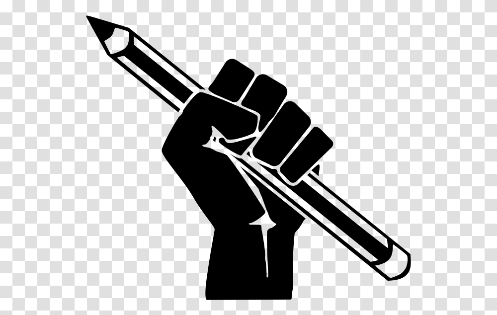 Clip Art Clipart In Medium Image Fist With Pencil, Gray, World Of Warcraft Transparent Png
