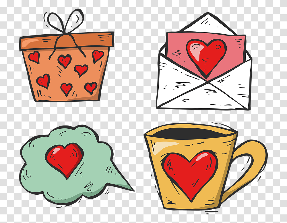 Clip Art, Coffee Cup, Label, Heart Transparent Png