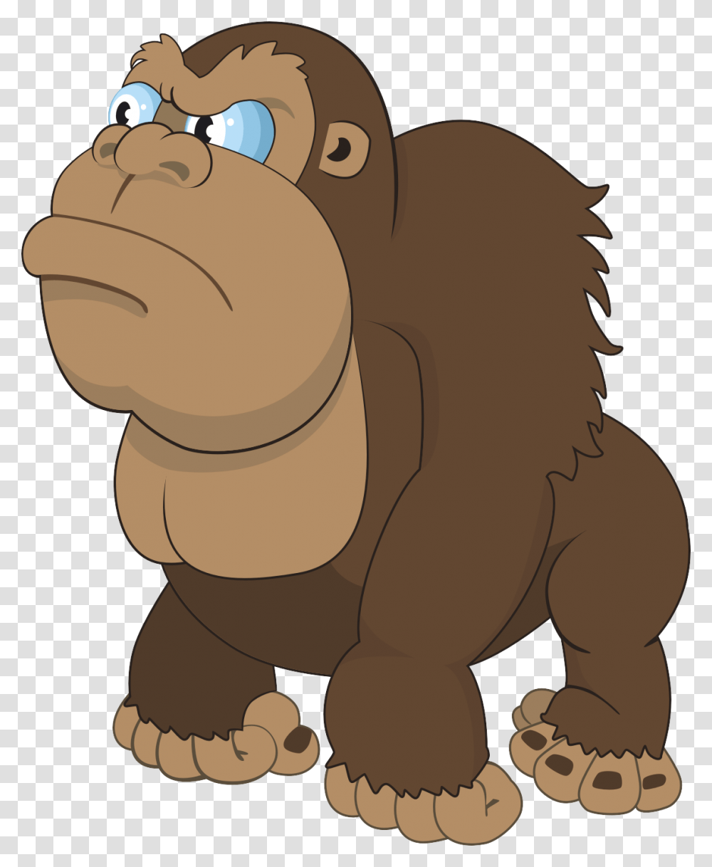 Clip Art Collection Of Free Gorilla King Kong Cartoon, Wildlife, Animal, Mammal, Rodent Transparent Png