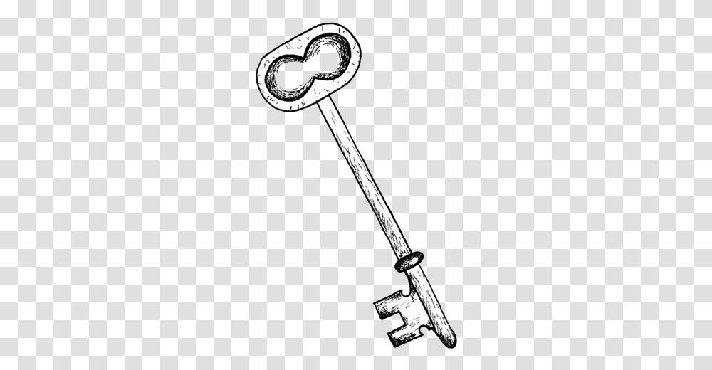 Clip Art Collection Of Free Lock Key Drawing, Sword, Blade, Weapon, Weaponry Transparent Png