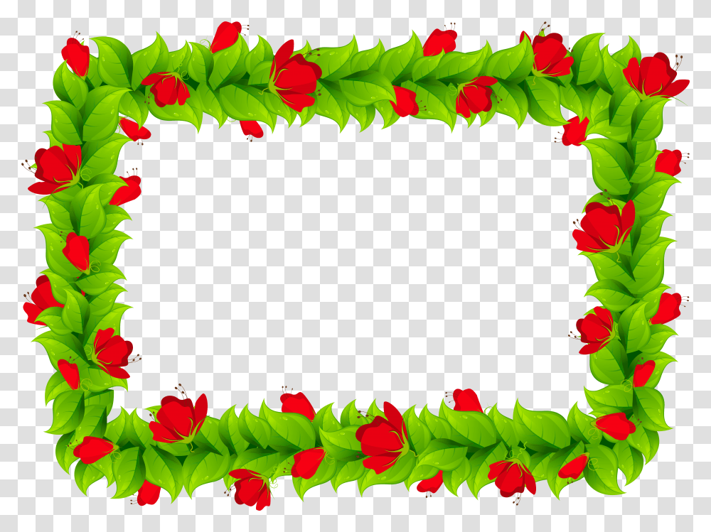 Clip Art Colorful Borders And Frames Colorful Clipart Design Borders, Plant, Leaf, Flower, Blossom Transparent Png