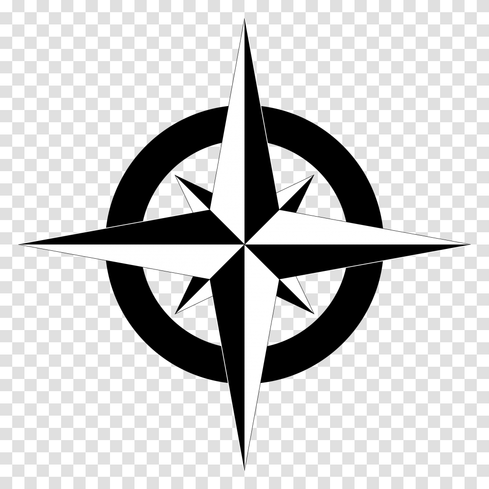 Clip Art Compass, Cross, Star Symbol Transparent Png