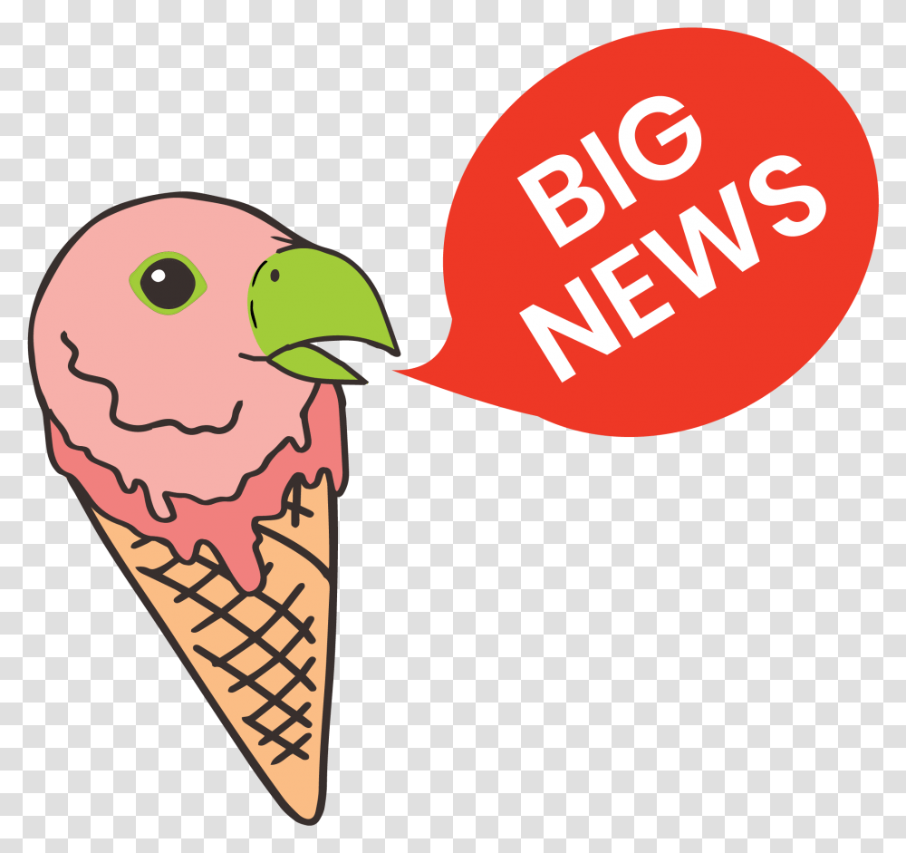 Clip Art, Cone, Bird, Animal, Cream Transparent Png