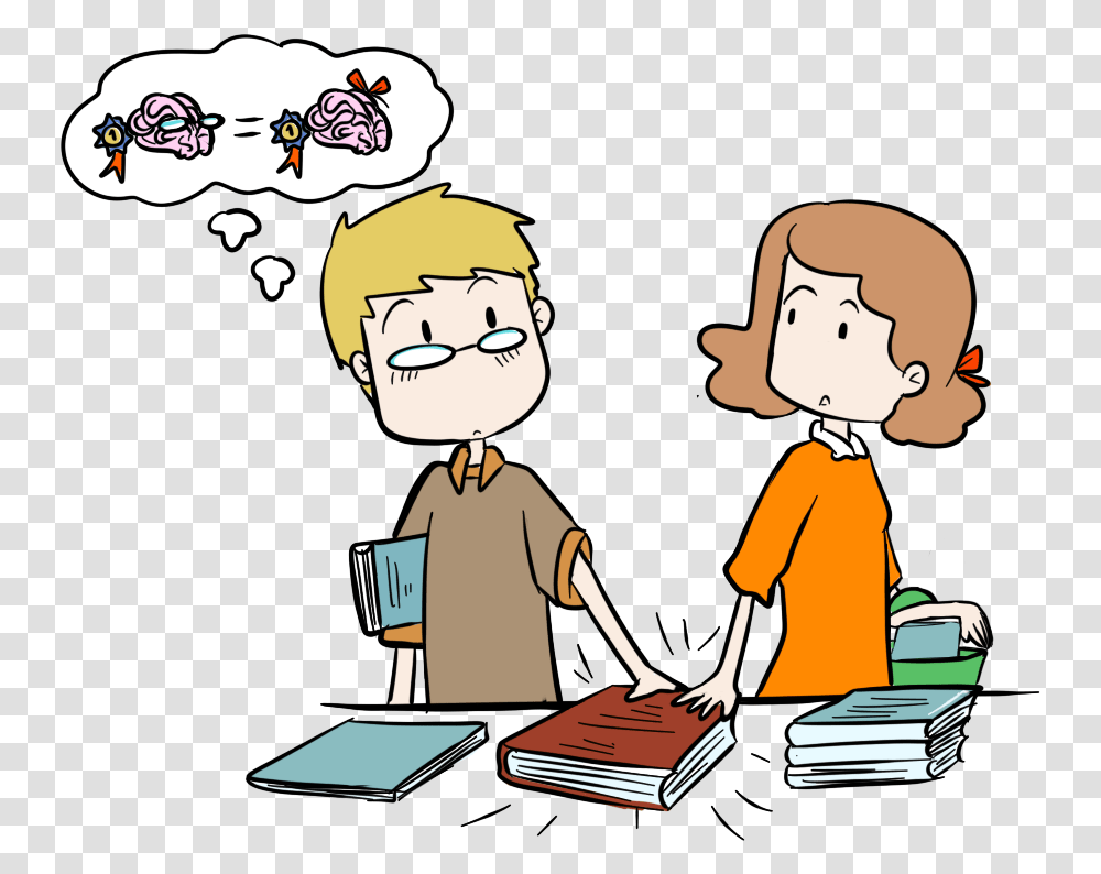 Clip Art Conversation Between Two People, Person, Human, Reading, Female Transparent Png