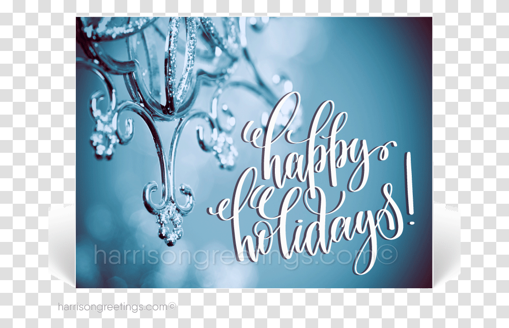 Clip Art Corporate Holiday Postcards Harrison Blue Happy Holidays, Outdoors, Nature, Glass, Ice Transparent Png