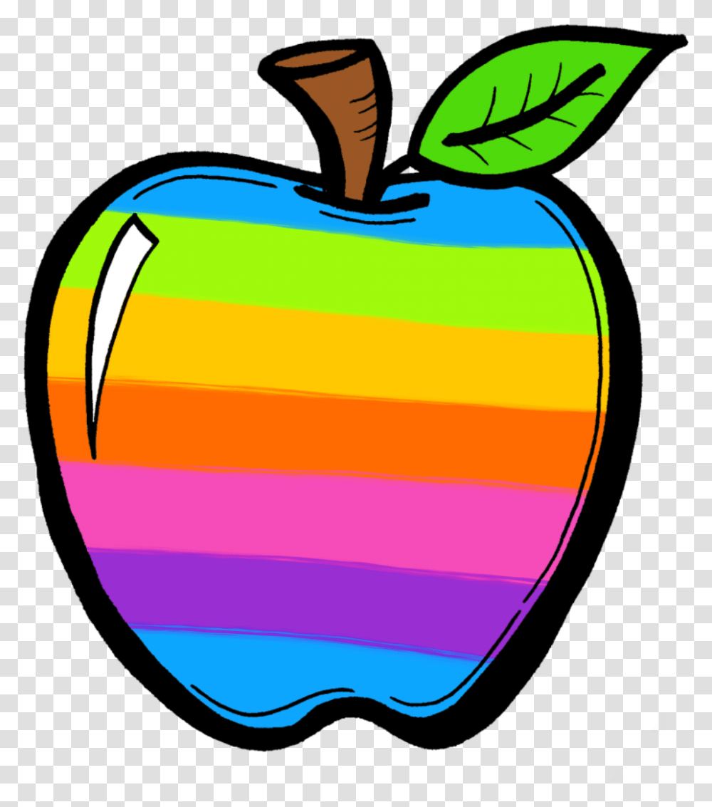 Clip Art Crayon Colorful Apple Clipart, Plant, Fruit, Food, Label Transparent Png