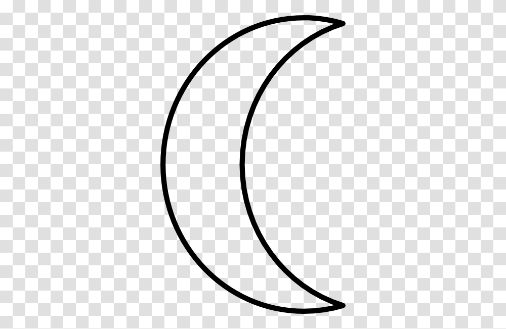 Clip Art Crescent Moon Clipart Black And White Kxedusj, Number, Oval Transparent Png